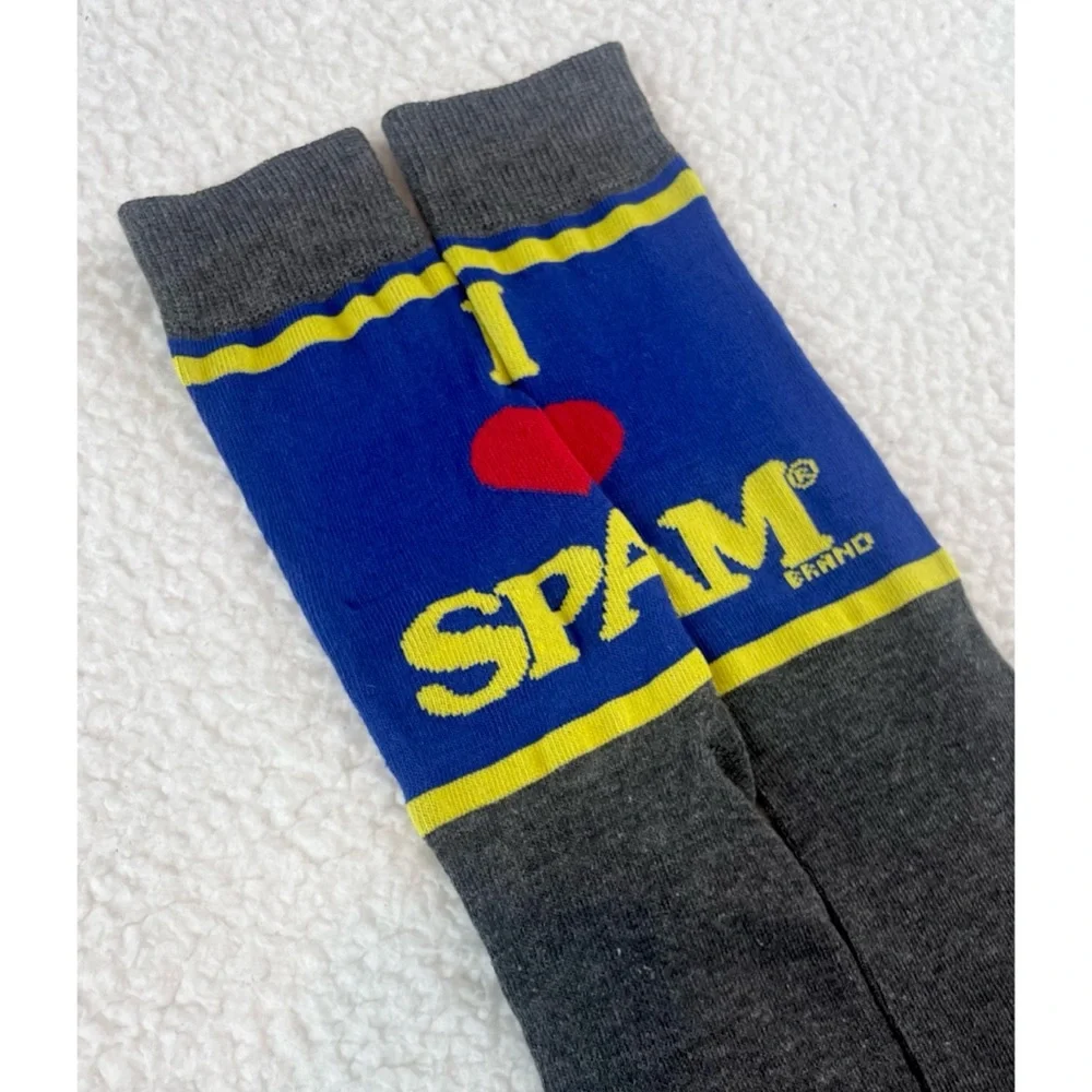 (NWOT) HORMEL FOODS • Grey/Multi “I ♥️ Spam” Novelty Tall Socks